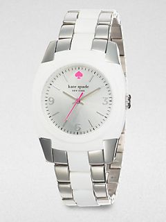 Kate Spade New York Skyline Stainless Steel and White Bracelet Watch   Silver Wh
