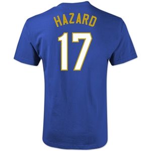 Euro 2012   Chelsea Hazard T Shirt (Royal)