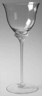 Mikasa Tulip Frost Clear Wine Glass   Clear Bowl, Frosted Stem