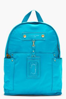 Marc By Marc Jacobs Teal Nylon Preppy Backpack