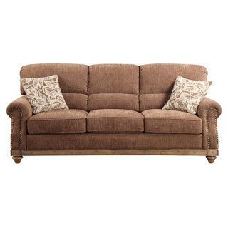Emerald Grand Rapids Brown Rustic Sofa