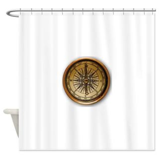  Old Compass Shower Curtain  Use code FREECART at Checkout