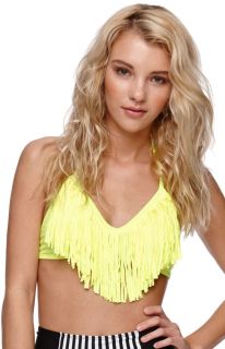Womens Kandy Wrappers Swimwear   Kandy Wrappers Fringe Halter Top