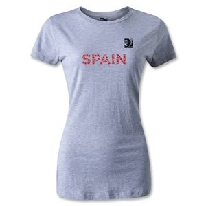 FIFA Confederations Cup 2013 Womens Spain T Shirt (Gray)
