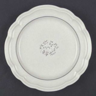 Pfaltzgraff Heirloom Luncheon Plate, Fine China Dinnerware   Gray&White Flowers,