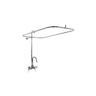 Barclay 4124 CP Universal Code Rectangular Shower Unit with Gooseneck Spout for