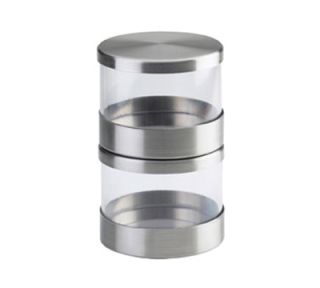 Cal Mil 16 oz Mixology Jar   Lid, Stainless Steel