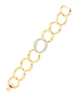 Pave Link Golden Bracelet