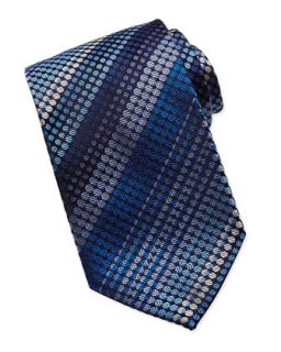 Circle Knit Silk Tie, Blue