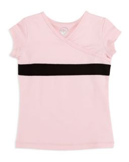 Crossover Tech Jersey Top, Pink, 4 6