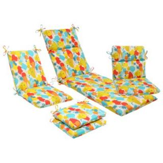 Outdoor Bench Cushion   Blue/Yellow Neddick
