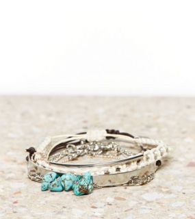 Multi AEO Stone & Turquoise Bracelet Set, Womens One Size