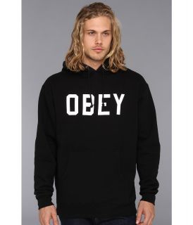 Obey Collegiate Obey Pullover Hood Sweatshirt Mens Sweatshirt (Black)