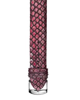 20mm Dark Pink Snake Strap