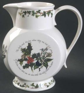 Portmeirion Holly And The Ivy, The Jug/Coral 24 Oz., Fine China Dinnerware   Hol