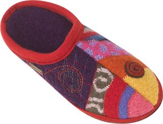 Womens Haflinger Calypso   Plum Slippers