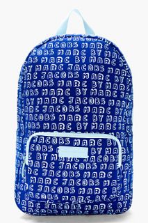 Marc By Marc Jacobs Blue Neoprene Dynamite Logo 13_inch Computer Backpack