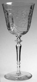 Rock Sharpe Antoinette Water Goblet   Stem #1012, Cut Flowers & Bow