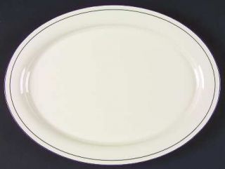 Lenox China For The Blue  14 Oval Serving Platter, Fine China Dinnerware   Chin