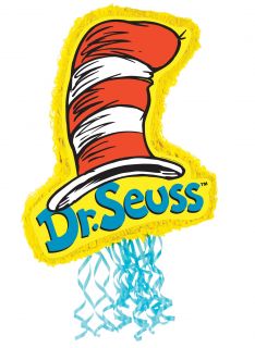 Dr. Seuss 21 Cat In The Hat Pull String Pinata