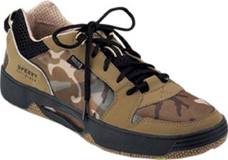 Mens Sperry Top Sider SON R Pong   Tan Camo Mesh Lace Up Shoes
