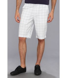 Calvin Klein Jeans Plaid Clean Trouser Short Mens Shorts (White)