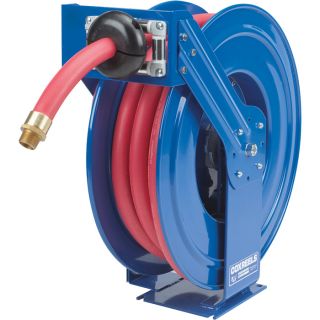 Coxreels T Series Supreme Duty Air/Water Hose Reel with Hose   1 Inch x 50ft.,