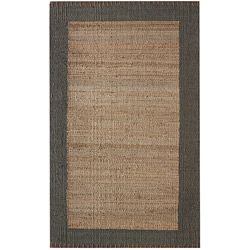 Nuloom Handmade Texture Stockholm Jute Rug (4 X 6) (GreyPrimary materials JutePile height 0.60 inchesStyle ContemporaryPattern BorderTip We recommend the use of a non skid pad to keep the rug in place on smooth surfaces.All rug sizes are approximate.