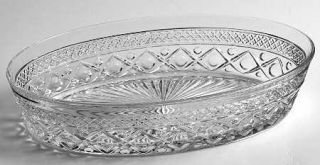 Imperial Glass Ohio Cape Cod Clear (#1602 + #160) Oval Bowl   Clear, Stem #1602