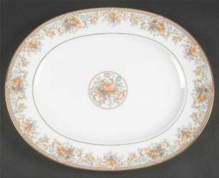 Noritake Harvesting 13 Oval Serving Platter, Fine China Dinnerware   Fruit And