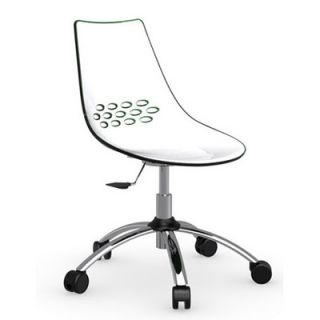 Calligaris Jam Swivel Office Chair CS/623_P77_P Finish White / Transparent G