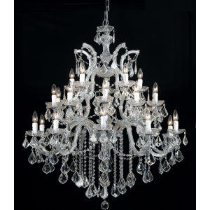 Crystorama Lighting CRY 4470 CH CL MWP Maria Theresa Chandelier