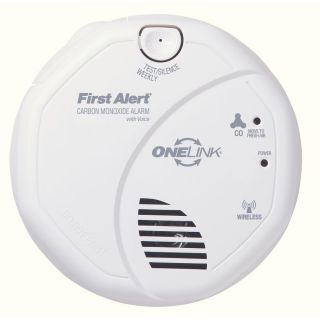 First Alert CO511B Carbon Monoxide Detector, Wireless 9V Battery Powered OneLink w/ Voice Warning