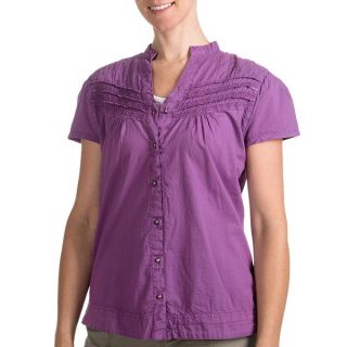 Woolrich Belle Springs Shirt   Short Sleeve (For Women)   DSK DEEP SKY (S )