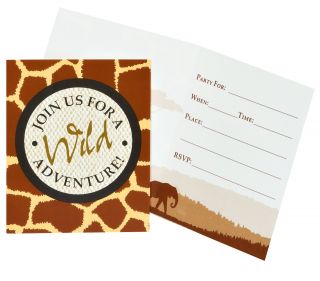 Safari Adventure Party Invitations