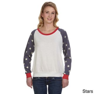 Alternative Womens Printed Slouchy Pull over Sweater