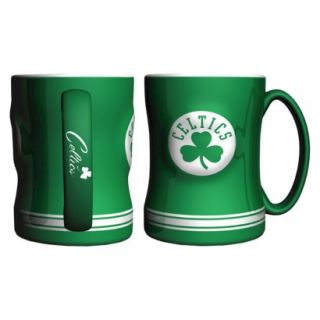Boelter Brands NBA 2 Pack Boston Celtics Sculpted Coffee Mug   Green (14 oz)
