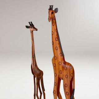 Hand Carved Giraffes   World Market