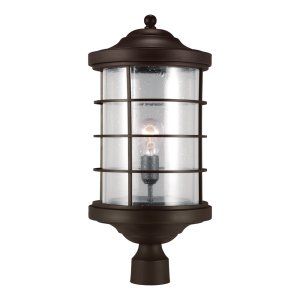 Sea Gull Lighting SEA 8224401BL 71 Sauganash One Light Outdoor Post Lantern