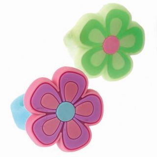 Rubber Flower Rings Asst.