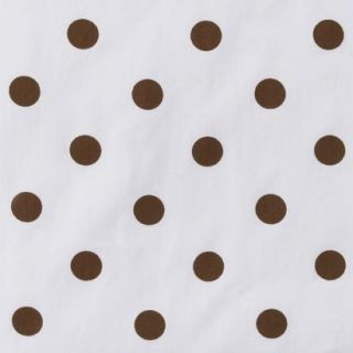 Lily Dot Sheet in Brown and White