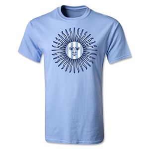 Who Are Ya Designs Argentina Sol de Mayo T Shirt (Sky)