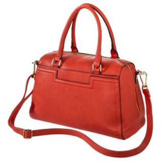 Merona Satchel Handbag with Removable Shoulder Strap   Neon Orange