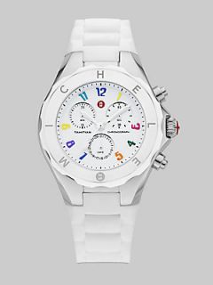 Michele Watches Tahitian Large Jelly Bean Carousel Watch/White   White