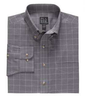 Traveler Long Sleeve Medium Gingham Buttondown Sportshirt Big or Tall JoS. A. Ba