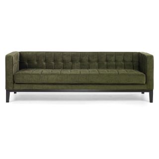 Armen Living Roxbury Green Fabric Sofa   LC10103GR