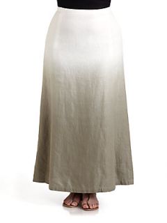 Linen Hailey Maxi Skirt   White Slate
