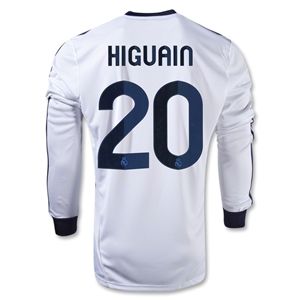 adidas Real Madrid 12/13 HIGUAIN LS Home Soccer Jersey