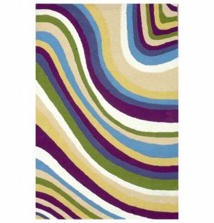 Hand tufted Color Wave Kids Rug (3 X 5) (bluePattern StripeMeasures 1 inch thickTip We recommend the use of a non skid pad to keep the rug in place on smooth surfaces.All rug sizes are approximate. Due to the difference of monitor colors, some rug color
