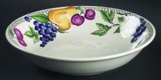Nancy Calhoun LAmore Coupe Soup Bowl, Fine China Dinnerware   Black Border W/Pe